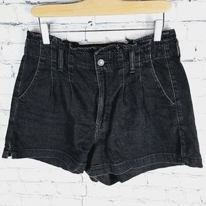 AMERICAN EAGLE | Mom denim high waist stretch jean shorts